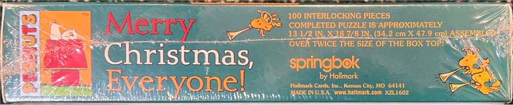 Merry Christmas, Everyone!-NEW-SOLD - Springbok By Hallmark puzzle collectible [Barcode 015012486650] - Main Image 2