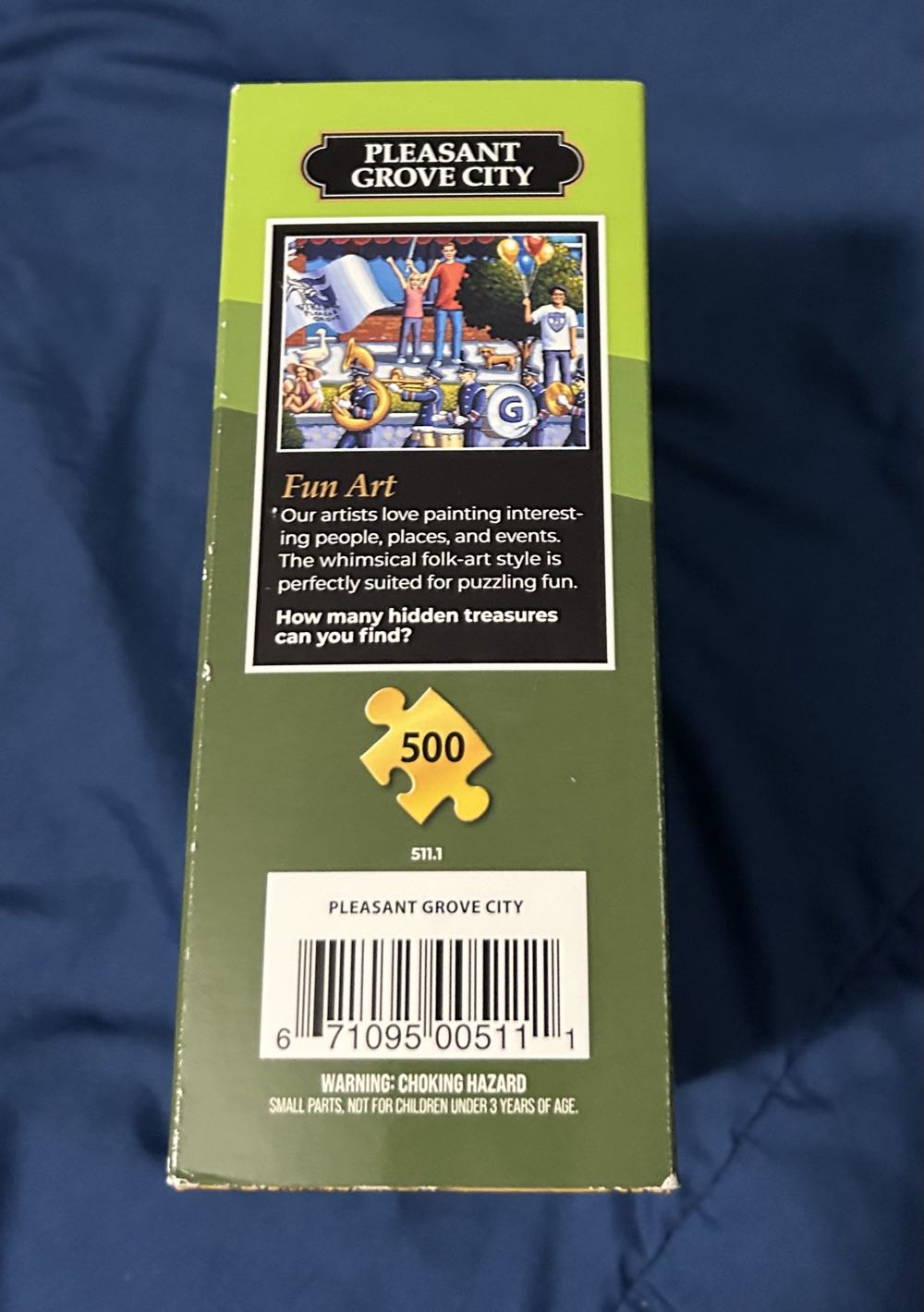 Pleasant Grove City - Save For Vicki Linschied - Dowdle puzzle collectible [Barcode 671095005111] - Main Image 2