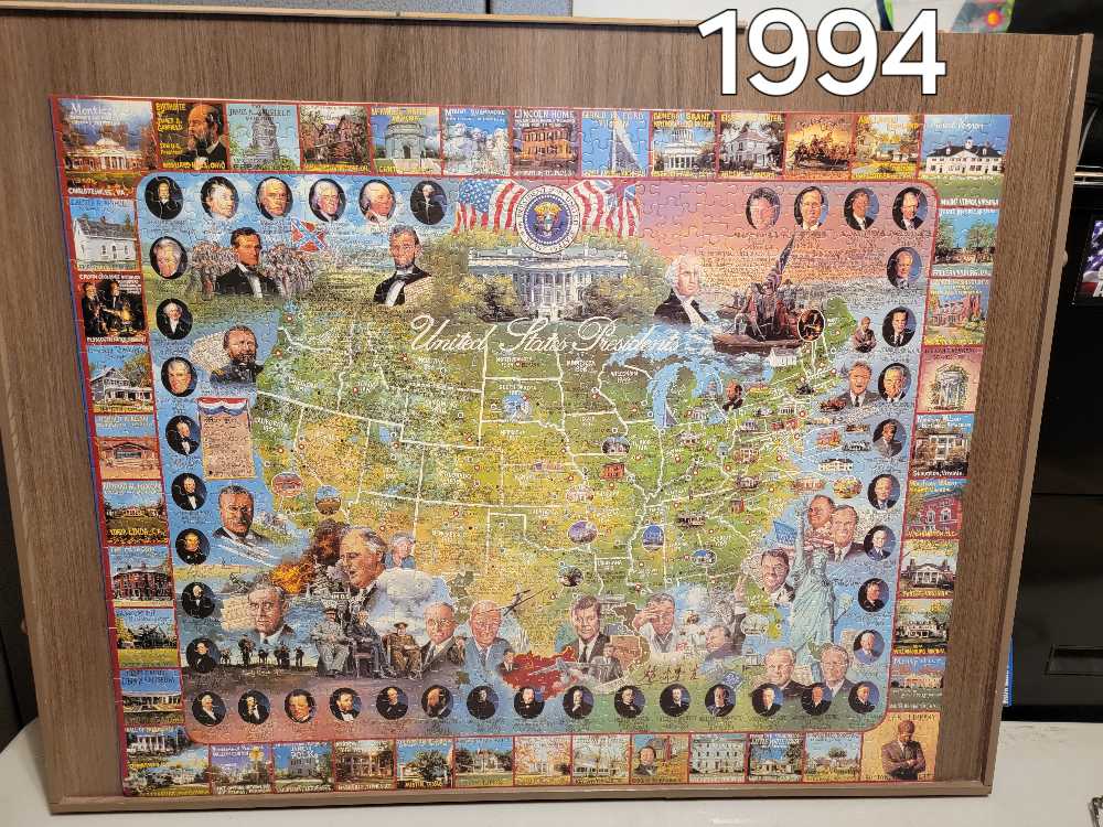 United States Presidents Big Box 1994 - White Mountain 🇺🇸 puzzle collectible [Barcode 724819247042] - Main Image 2