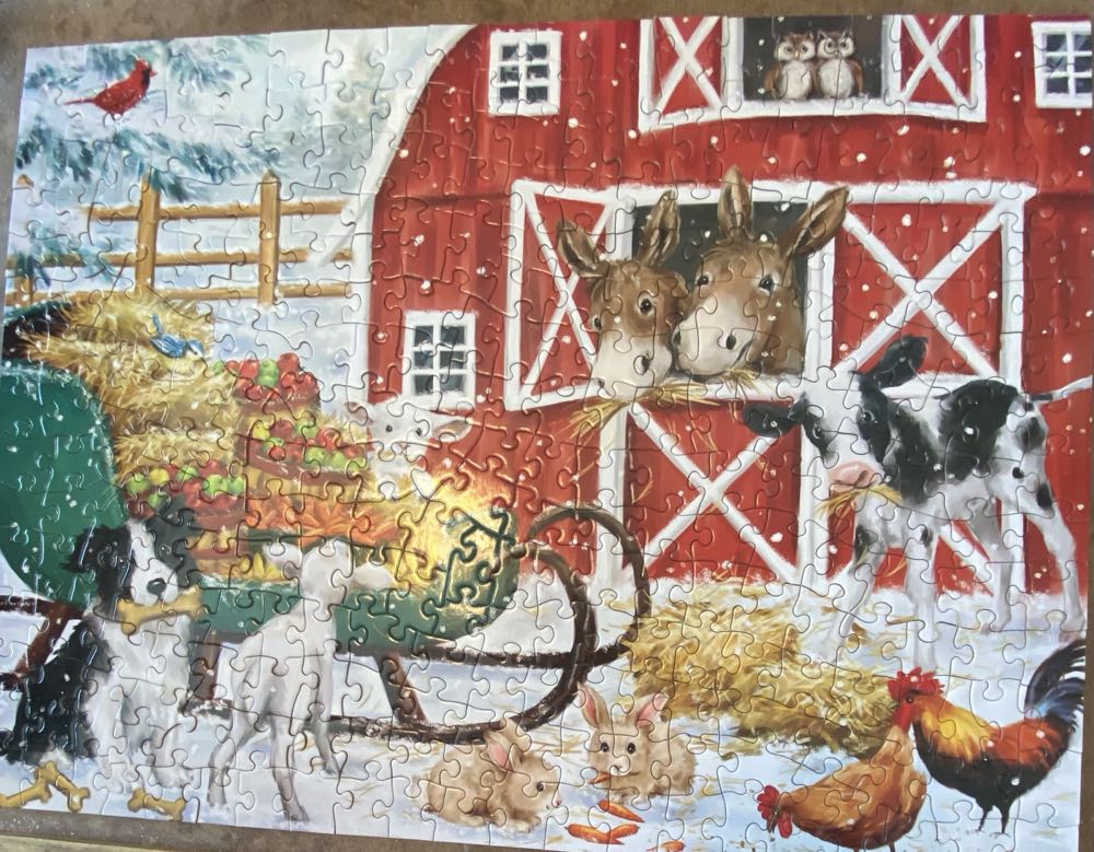 Winter Farm Fun - Bits & Pieces puzzle collectible [Barcode 192949069979] - Main Image 2
