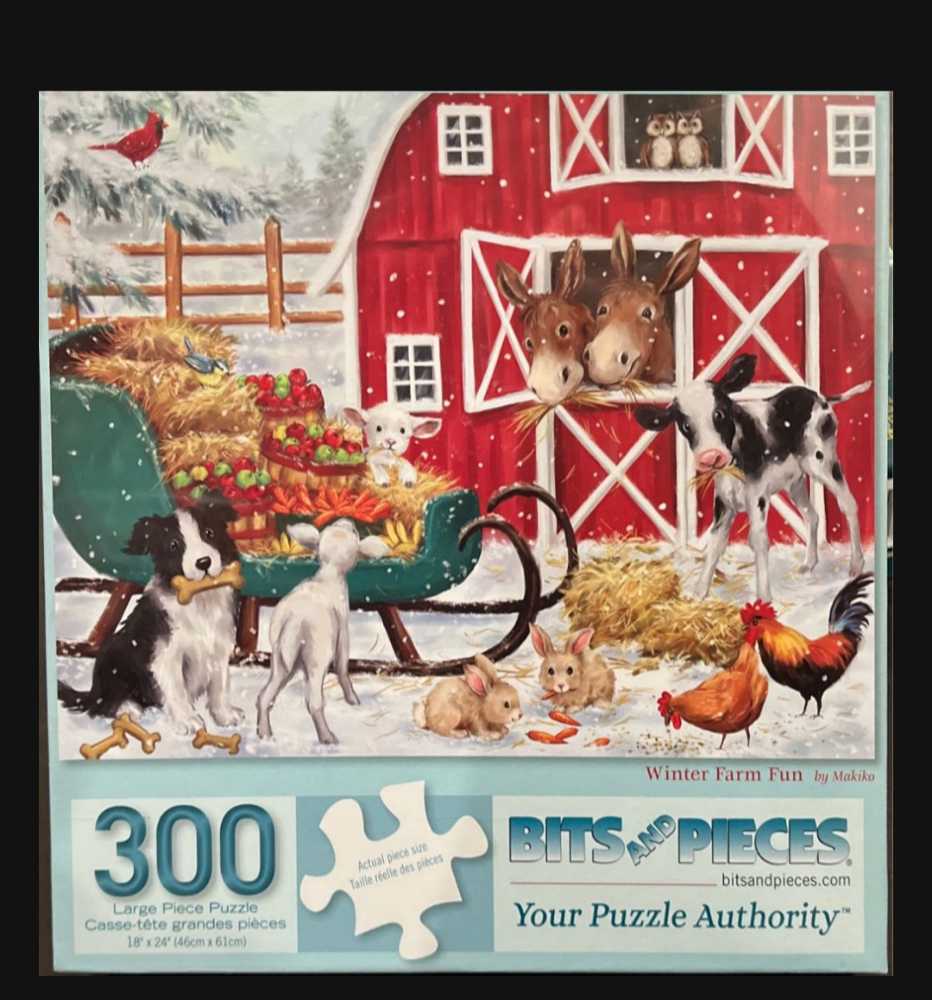 Winter Farm Fun - Bits & Pieces puzzle collectible [Barcode 192949069979] - Main Image 3