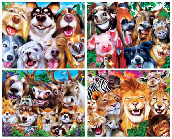 # Selfies 4 Pack - Master Pieces 🇺🇸 puzzle collectible [Barcode 705988119385] - Main Image 2