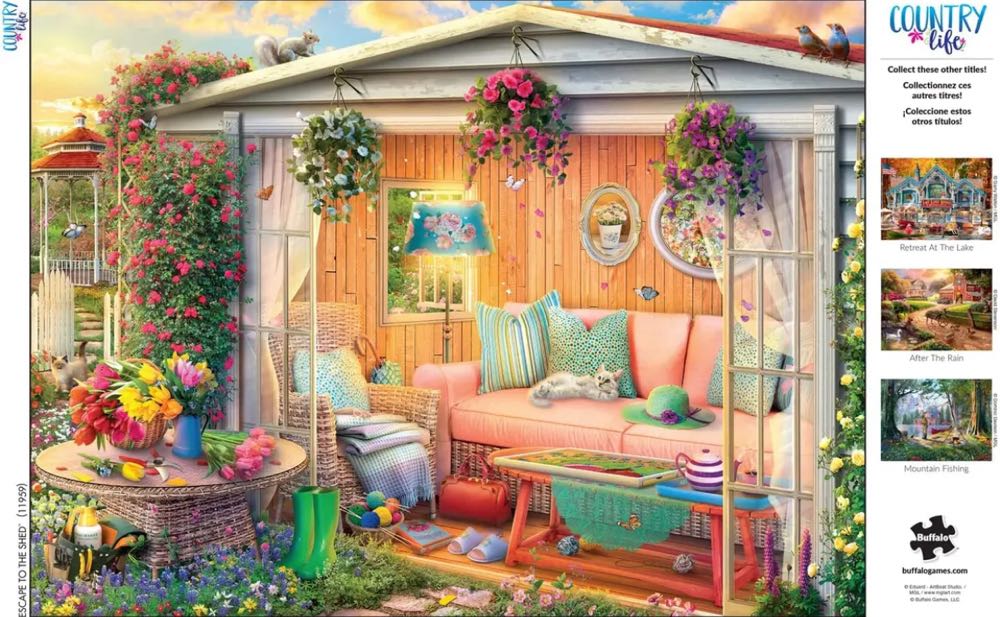 Escape To The Shed - Country Life - Buffalo puzzle collectible [Barcode 711181973884] - Main Image 2