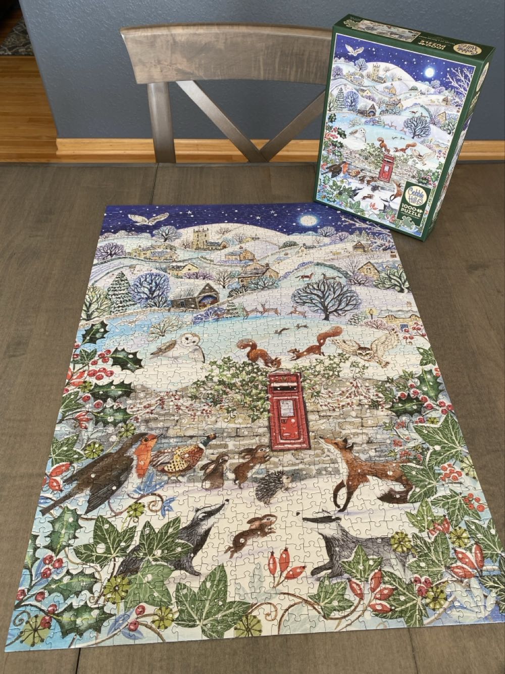 Village On A Winter Night - Cobble Hill Puzzle Company puzzle collectible [Barcode 625012402576] - Main Image 2