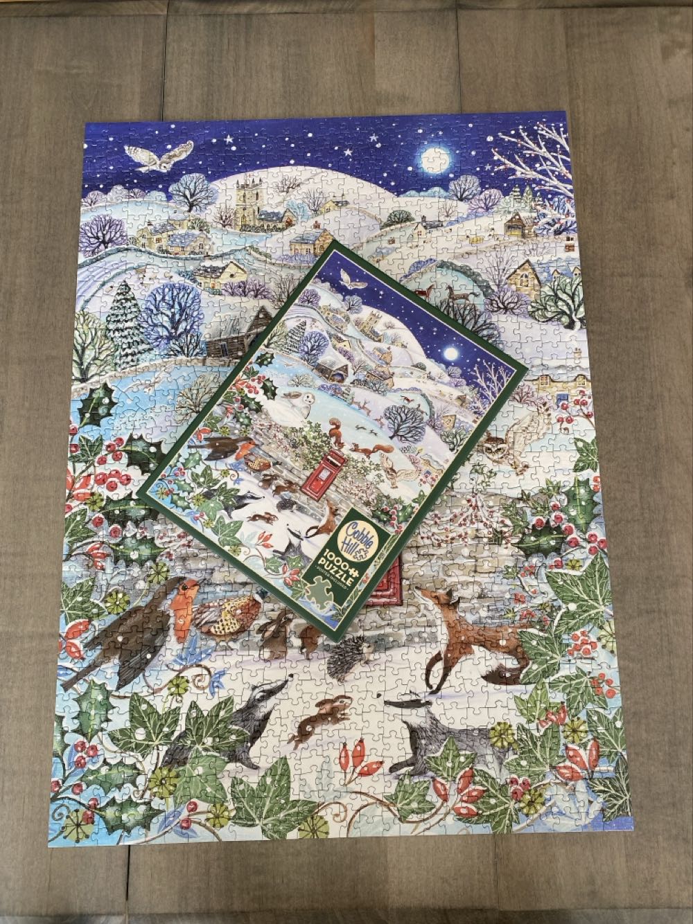 Village On A Winter Night - Cobble Hill Puzzle Company puzzle collectible [Barcode 625012402576] - Main Image 3