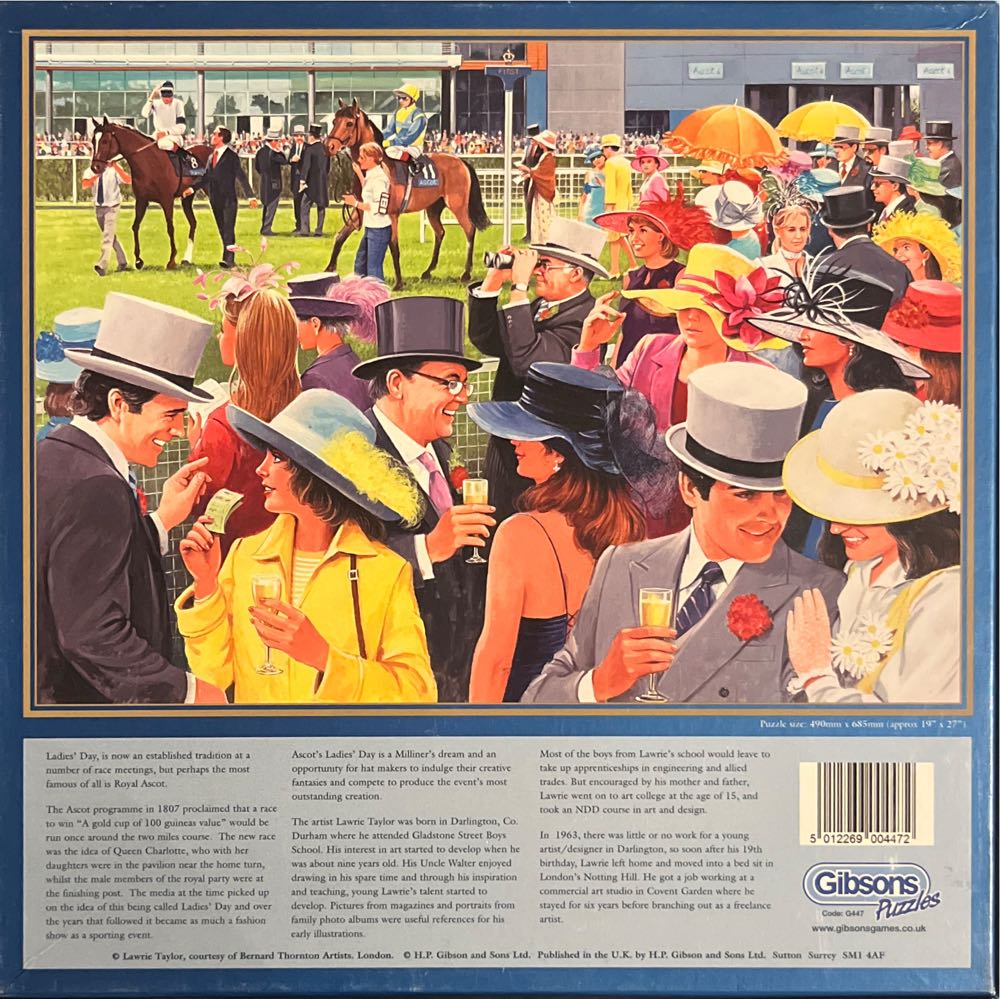 Ladies Day - Gibsons puzzle collectible [Barcode 5012269004472] - Main Image 3