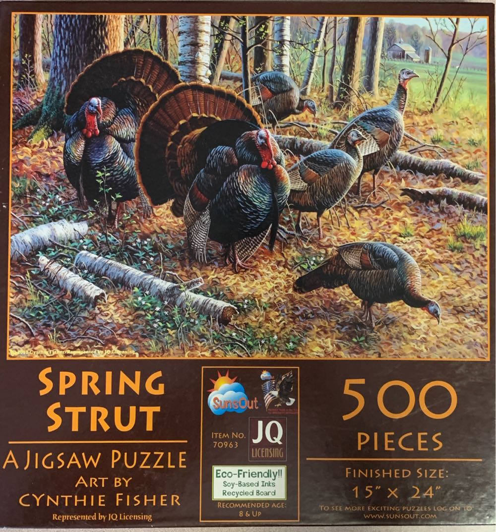Spring Strut - SunsOut puzzle collectible [Barcode 796780709638] - Main Image 2