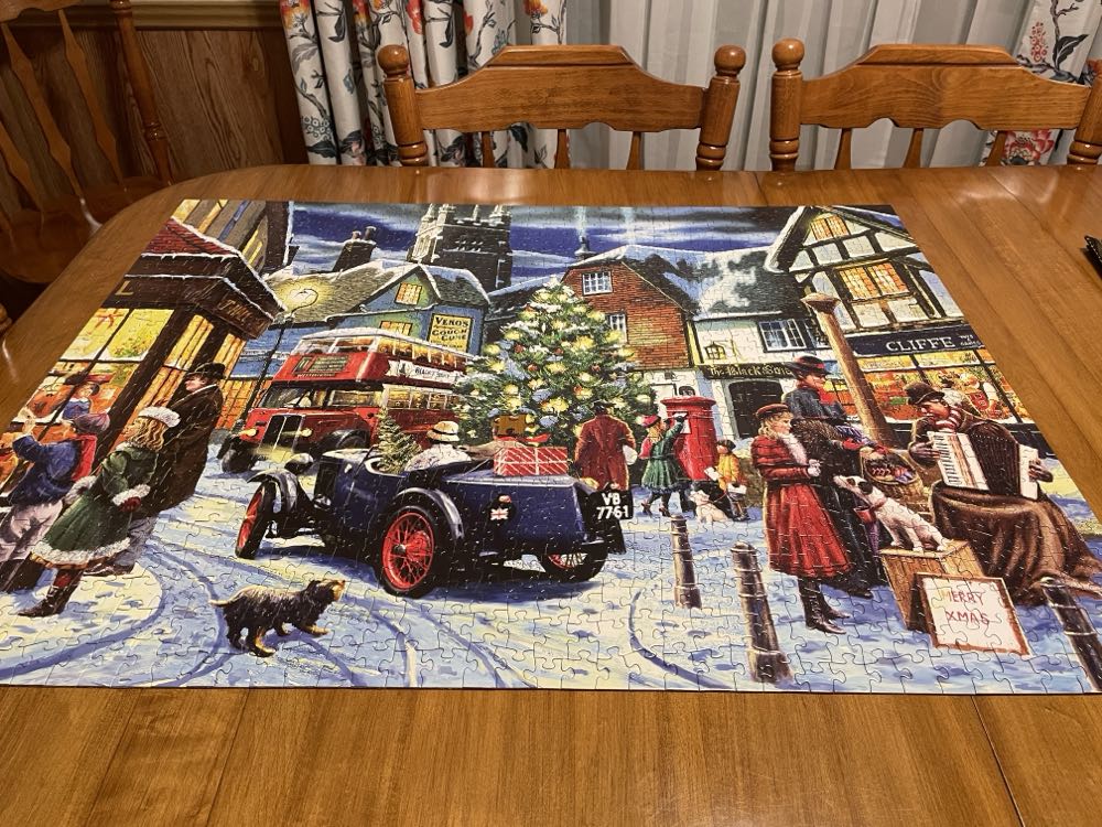 Christmas Streets - SunsOut puzzle collectible [Barcode 796780136977] - Main Image 3