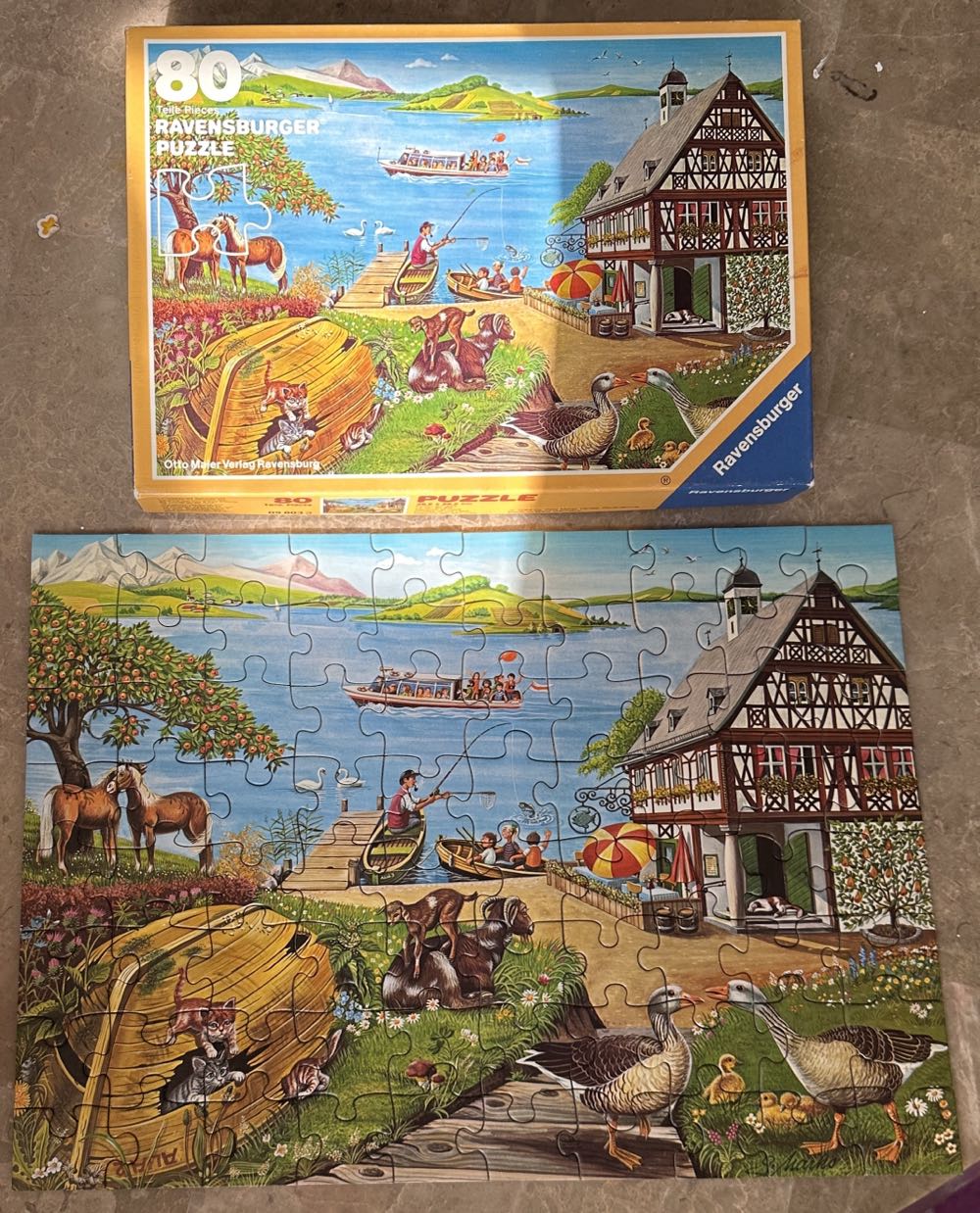 Holiday At The Lake - Ravensburger puzzle collectible [Barcode 4005556098033] - Main Image 2