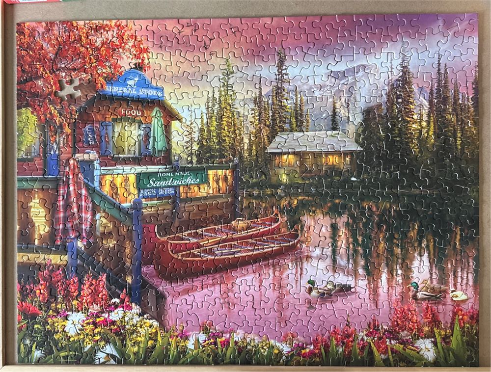 Springbok’s 500 Piece Jigsaw Puzzle Lakeshore Serenity Made In Usa  puzzle collectible [Barcode 091683016716] - Main Image 2