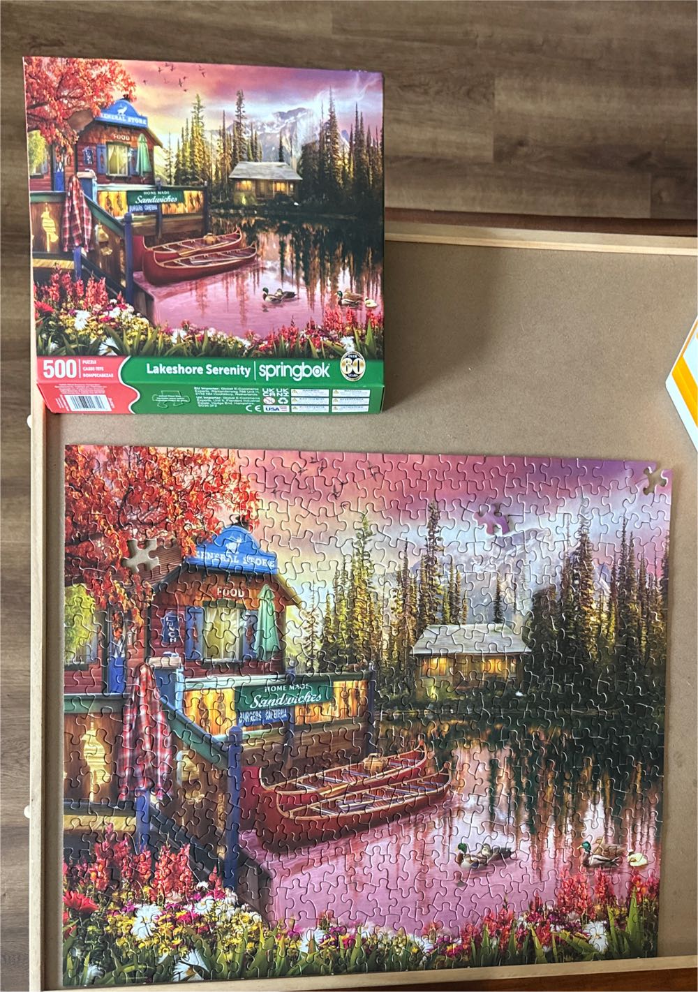 Springbok’s 500 Piece Jigsaw Puzzle Lakeshore Serenity Made In Usa  puzzle collectible [Barcode 091683016716] - Main Image 4