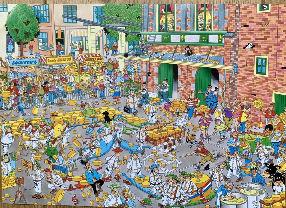 Cheese Market / Sailboat Race - Jumbo puzzle collectible [Barcode 8710126013472] - Main Image 2