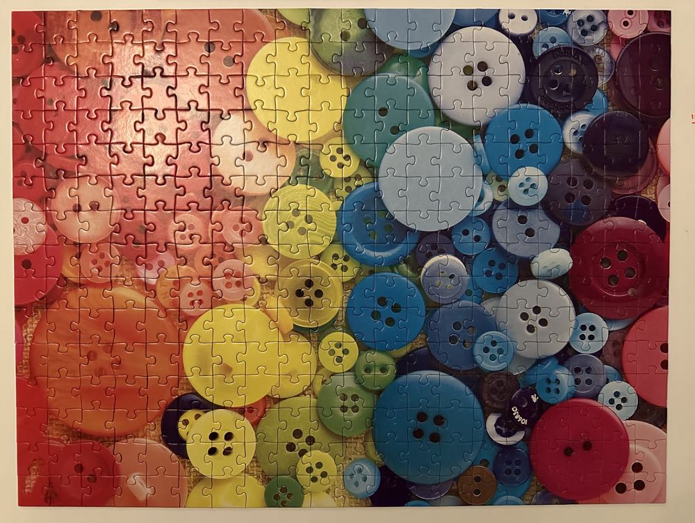 Mixed Rainbow Buttons - Rose Art puzzle collectible [Barcode 4895145436397] - Main Image 2