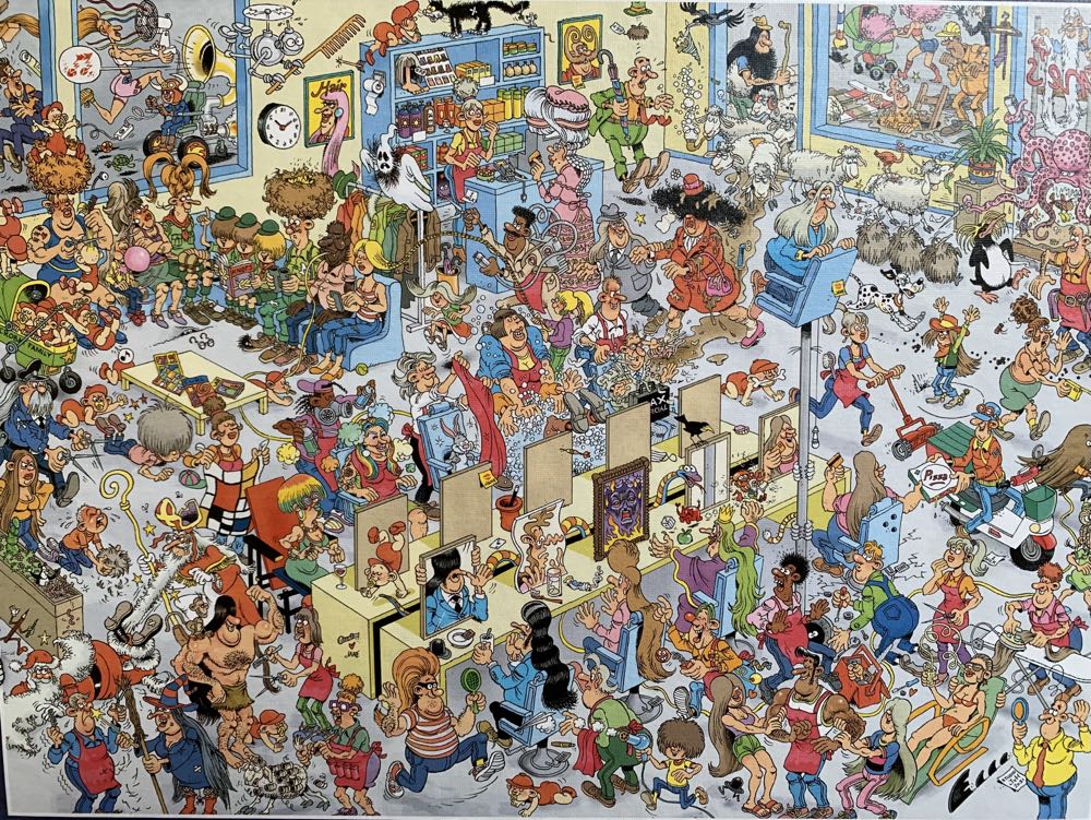 At the Hairdressers - Jumbo puzzle collectible [Barcode 8710126200704] - Main Image 2