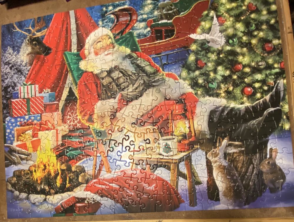 Camping Santa - Spillsbury Puzzle Co. puzzle collectible [Barcode 810061445708] - Main Image 3