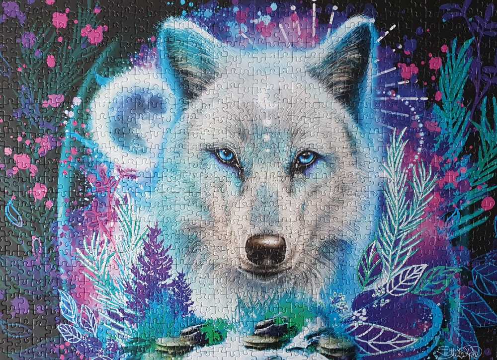 Neon Arctic Wolf (HTF) 💎 PC - Schmidt puzzle collectible [Barcode 4001504585150] - Main Image 2