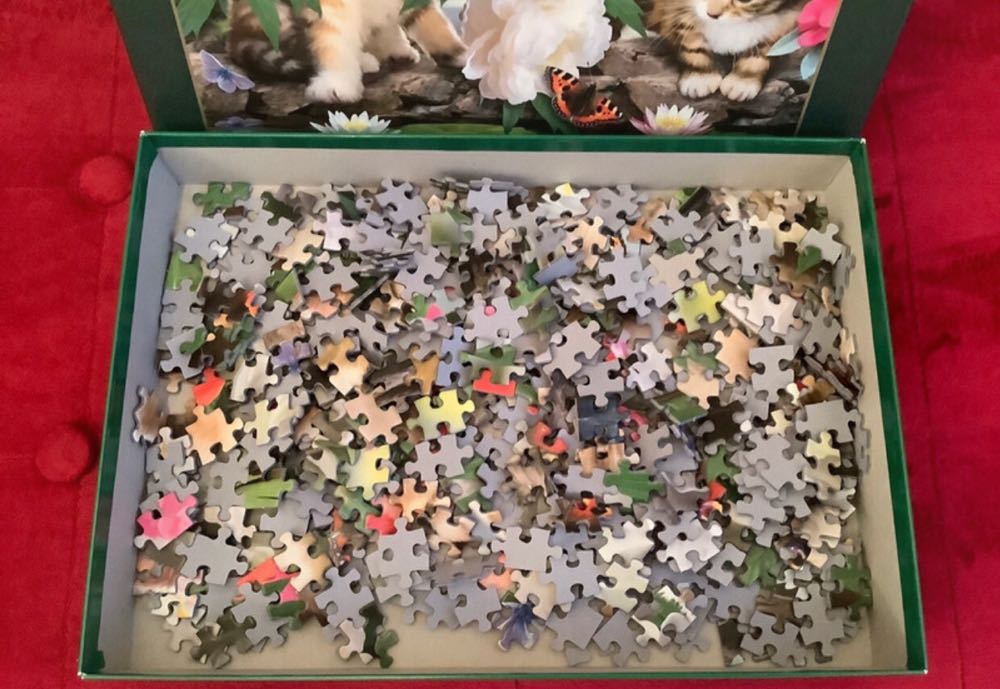 Among The Peonies - Falcon de luxe puzzle collectible [Barcode 8710126100110] - Main Image 3