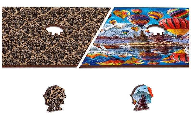 Peaceful Travelling - Wooden City puzzle collectible - Main Image 3