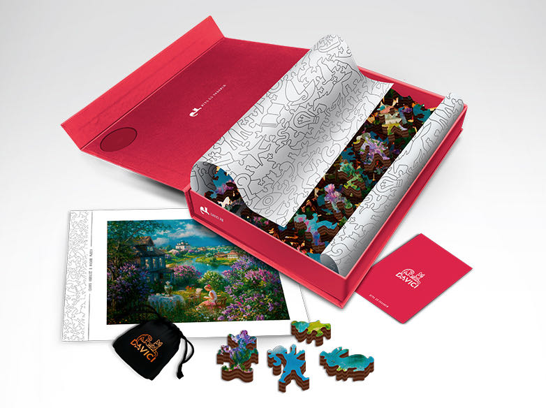 Davici - Häuschen Im Flieder - Davici puzzle collectible [Barcode 4018928691961] - Main Image 3