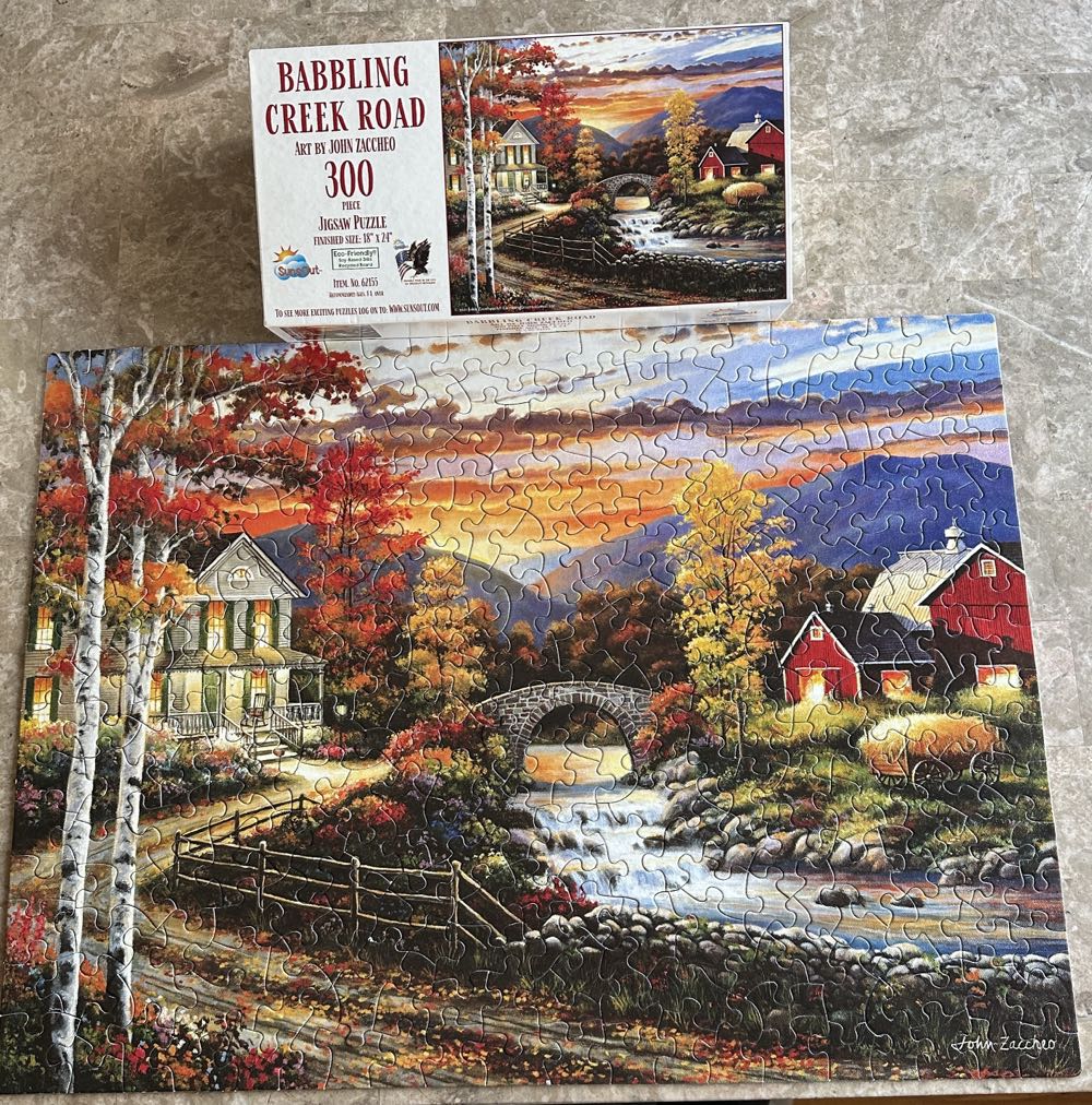 Babbling Creek Road - SunsOut puzzle collectible [Barcode 796780621558] - Main Image 2