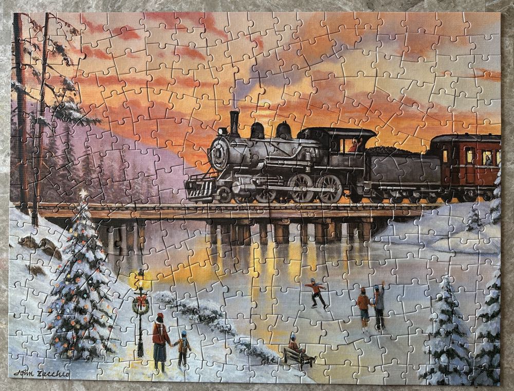 Railroad On The Ice Bridge - Spilsbury puzzle collectible [Barcode 810061445210] - Main Image 3