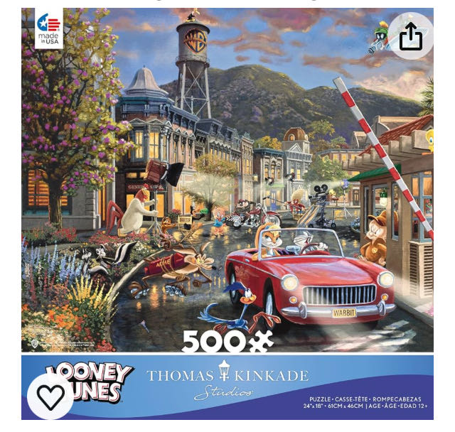 Looney Tunes: Backlot Shenanigans - Ceaco puzzle collectible [Barcode 021081242240] - Main Image 2