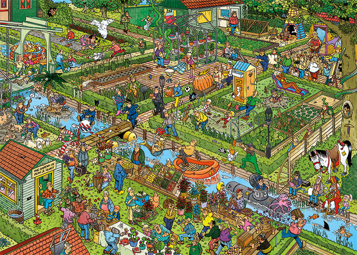 The Vegetable Garden - Jumbo puzzle collectible [Barcode 8710126190579] - Main Image 2