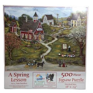Spring Lesson - SunsOut puzzle collectible [Barcode 796780573383] - Main Image 1