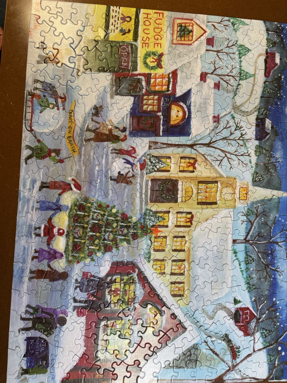Christmas Holiday Shopping Village - Spilsbury puzzle collectible - Main Image 2