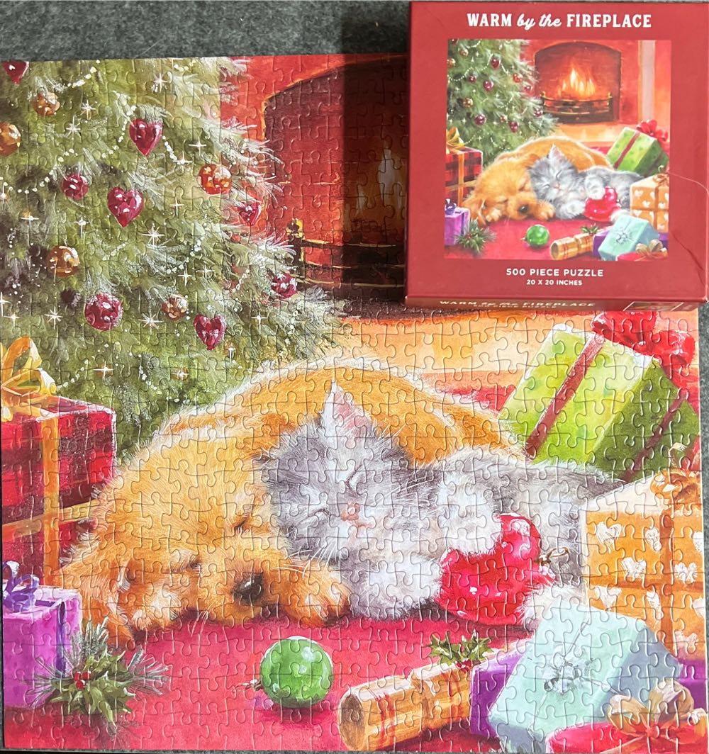 Warm By The Fireplace - Galison puzzle collectible [Barcode 9780735372085] - Main Image 3