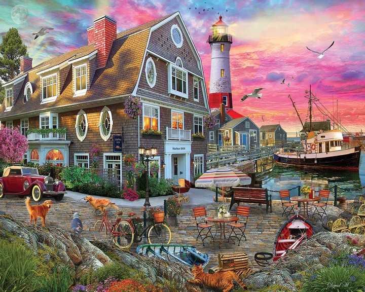 Harbor Inn - White Mountain puzzle collectible - Main Image 2