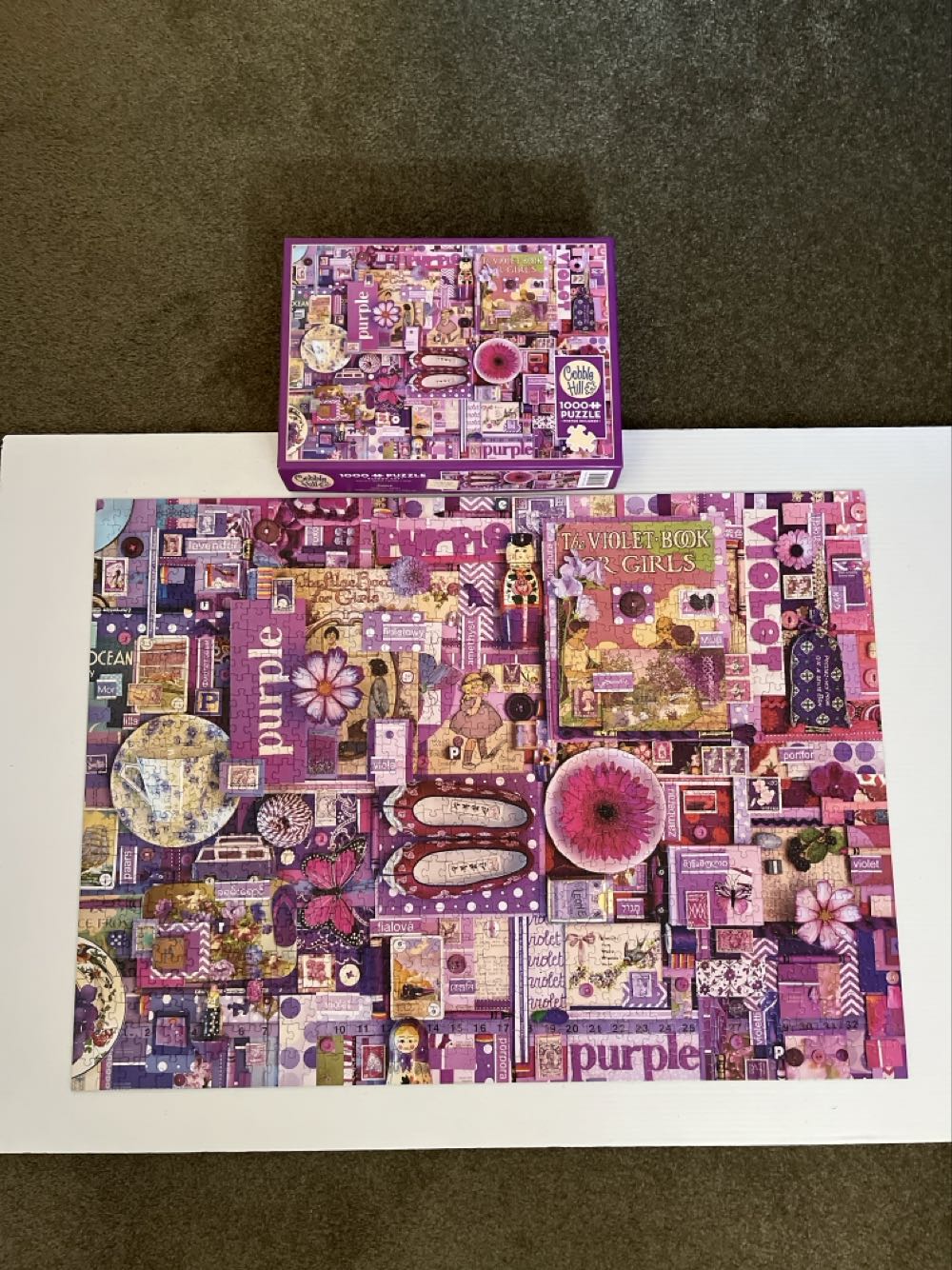 Purple - Cobble Hill puzzle collectible [Barcode 625012400619] - Main Image 3