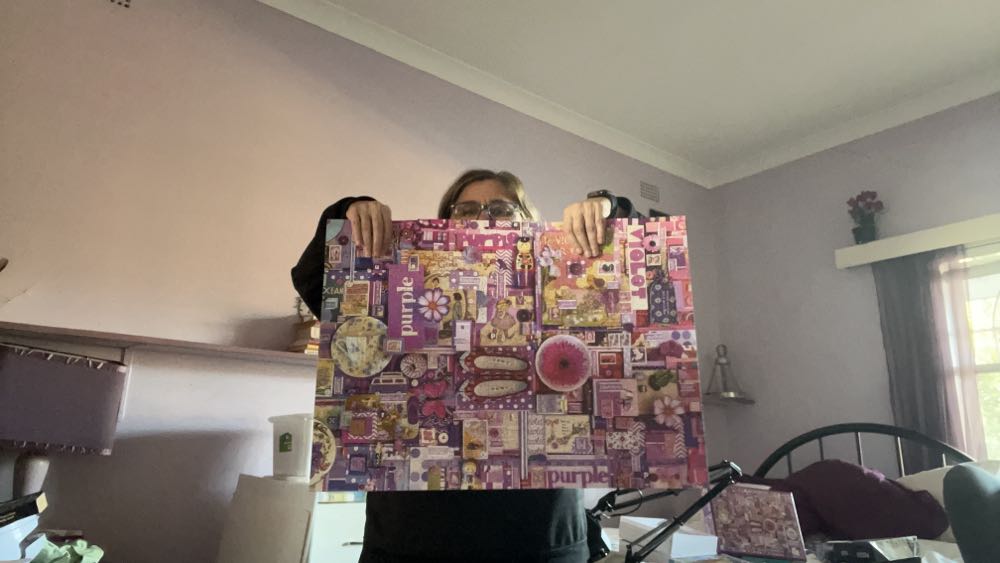 Purple - Cobble Hill puzzle collectible [Barcode 625012400619] - Main Image 4