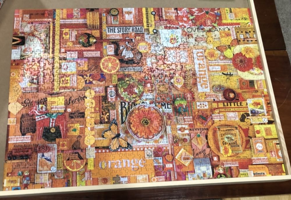 Cobble Hill Rainbow Orange - Cobble Hill Puzzle Company puzzle collectible - Main Image 3