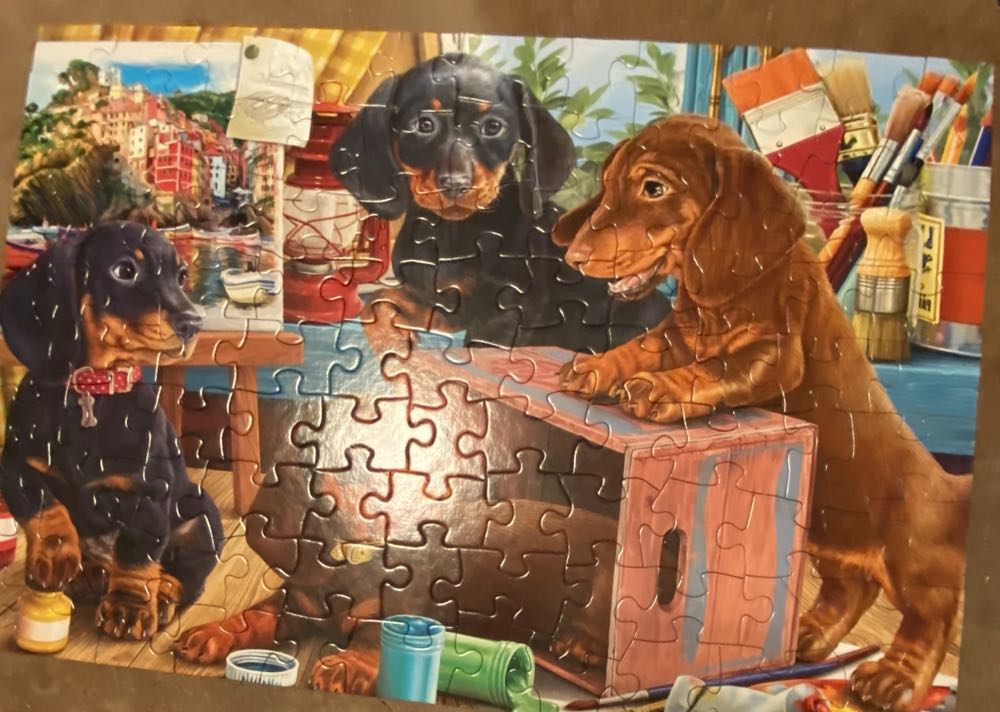 Studio Puppies - Vermont Christmas Company puzzle collectible [Barcode 819273021816] - Main Image 3