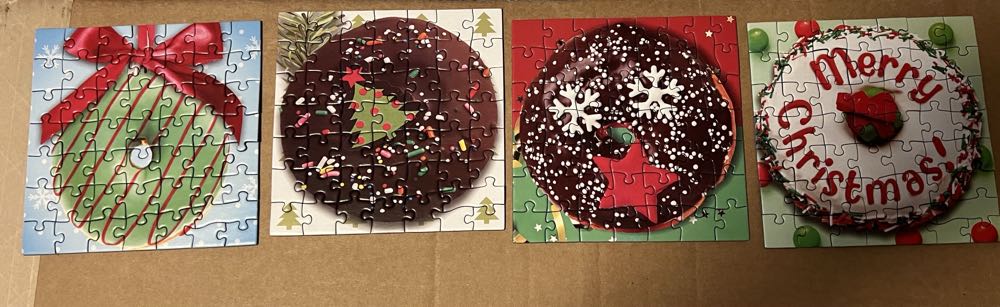 Advent Calendar: 24 Jigsaw Puzzles50 Pieces Each Puzzle Christmas Donuts - EuroGraphics puzzle collectible [Barcode 628136658065] - Main Image 4