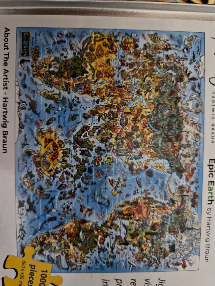 Epic Earth - Arty  Globe puzzle collectible - Main Image 2