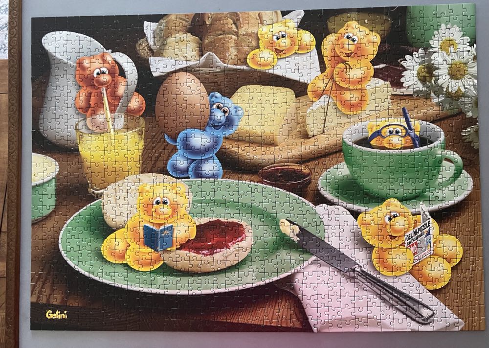 Gelini - Having Breakfast - Ravensburger puzzle collectible [Barcode 4005556158690] - Main Image 4