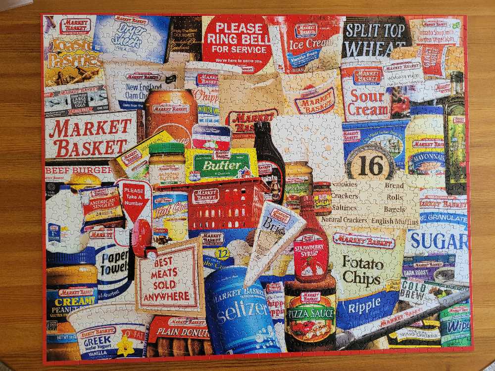 Market Basket-selling  - White Mountain puzzle collectible [Barcode 724819267217] - Main Image 2