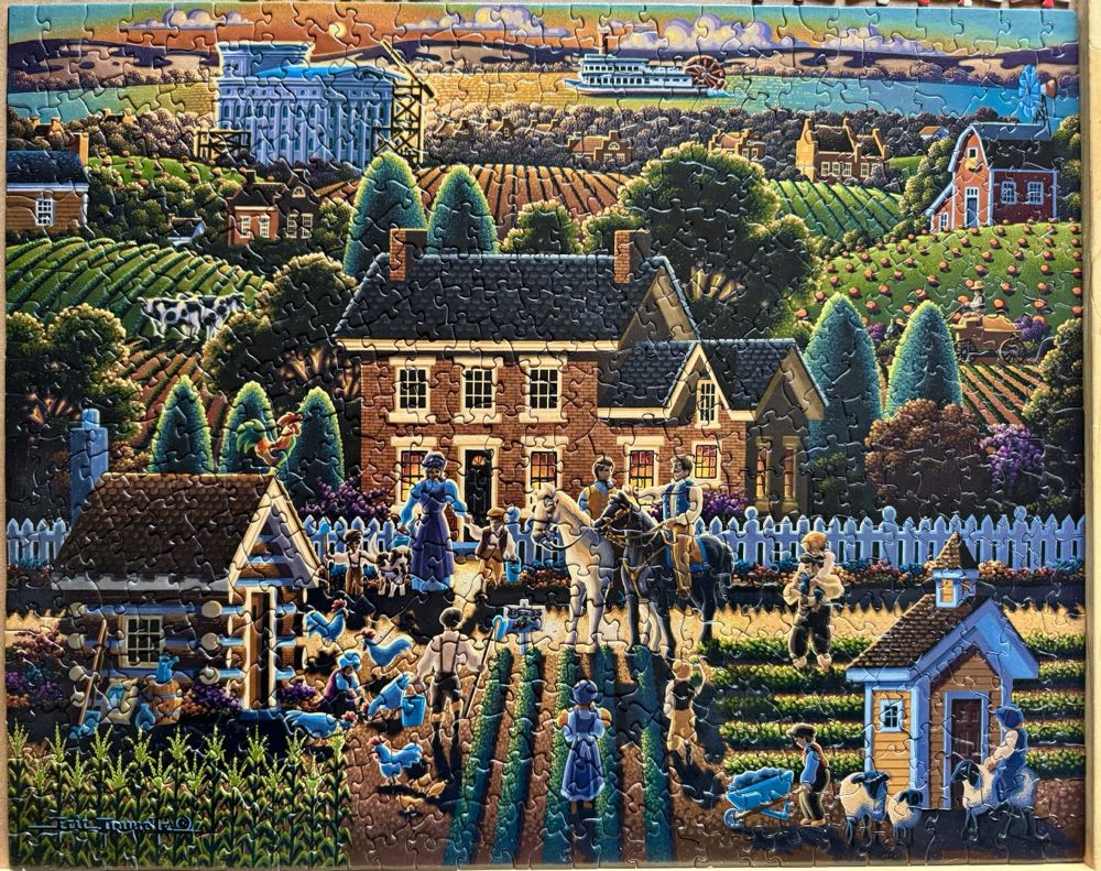 Hyrum Smith Farmhouse - SOLD - Dowdle puzzle collectible [Barcode 671095001250] - Main Image 2