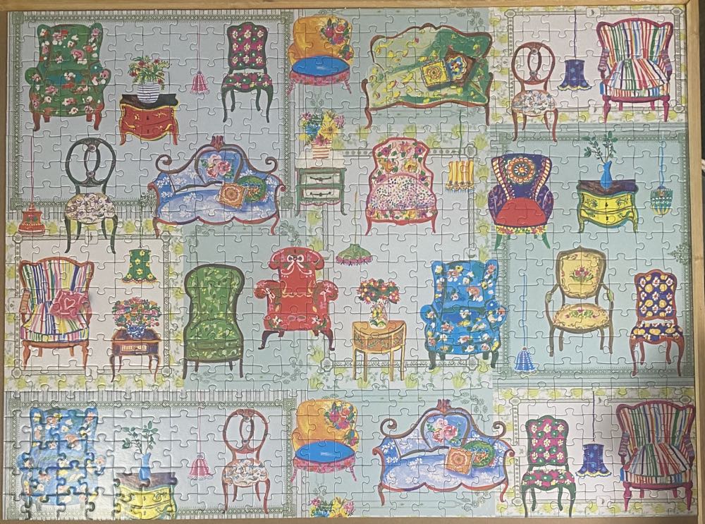Cozy Colorful Chairs - Roseart puzzle collectible [Barcode 4895145438896] - Main Image 2