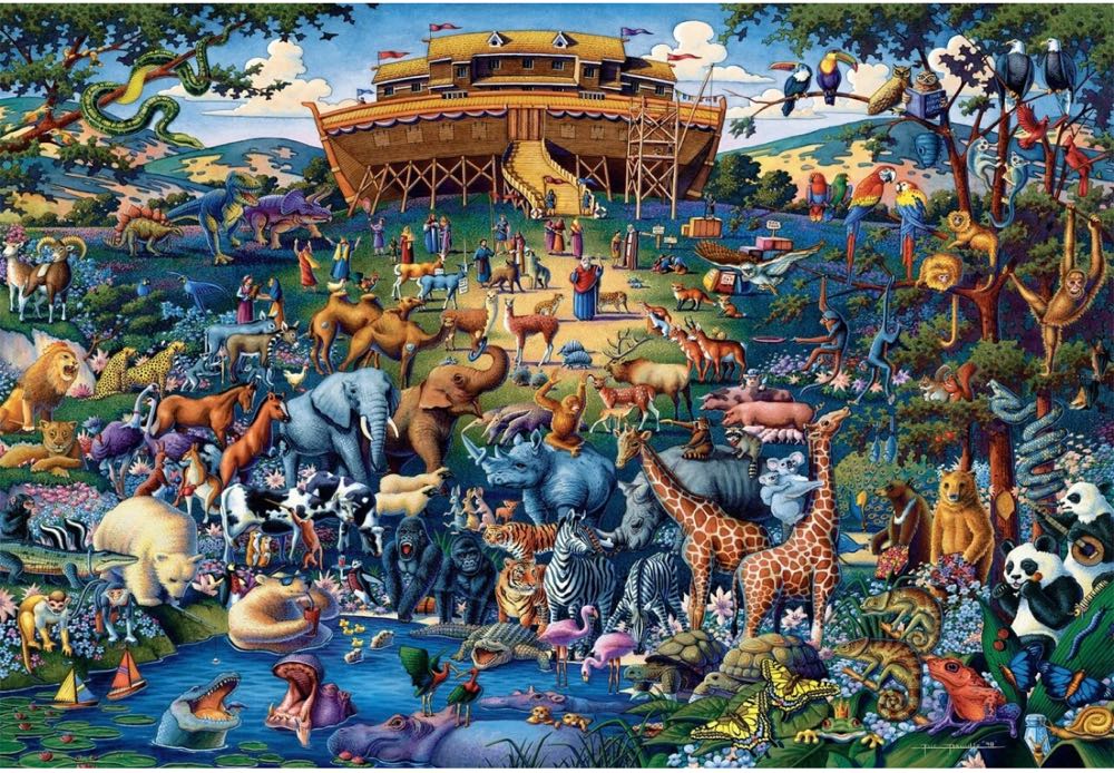 Noah’s Ark (NIB) 💲 - Buffalo puzzle collectible [Barcode 079346710034] - Main Image 2