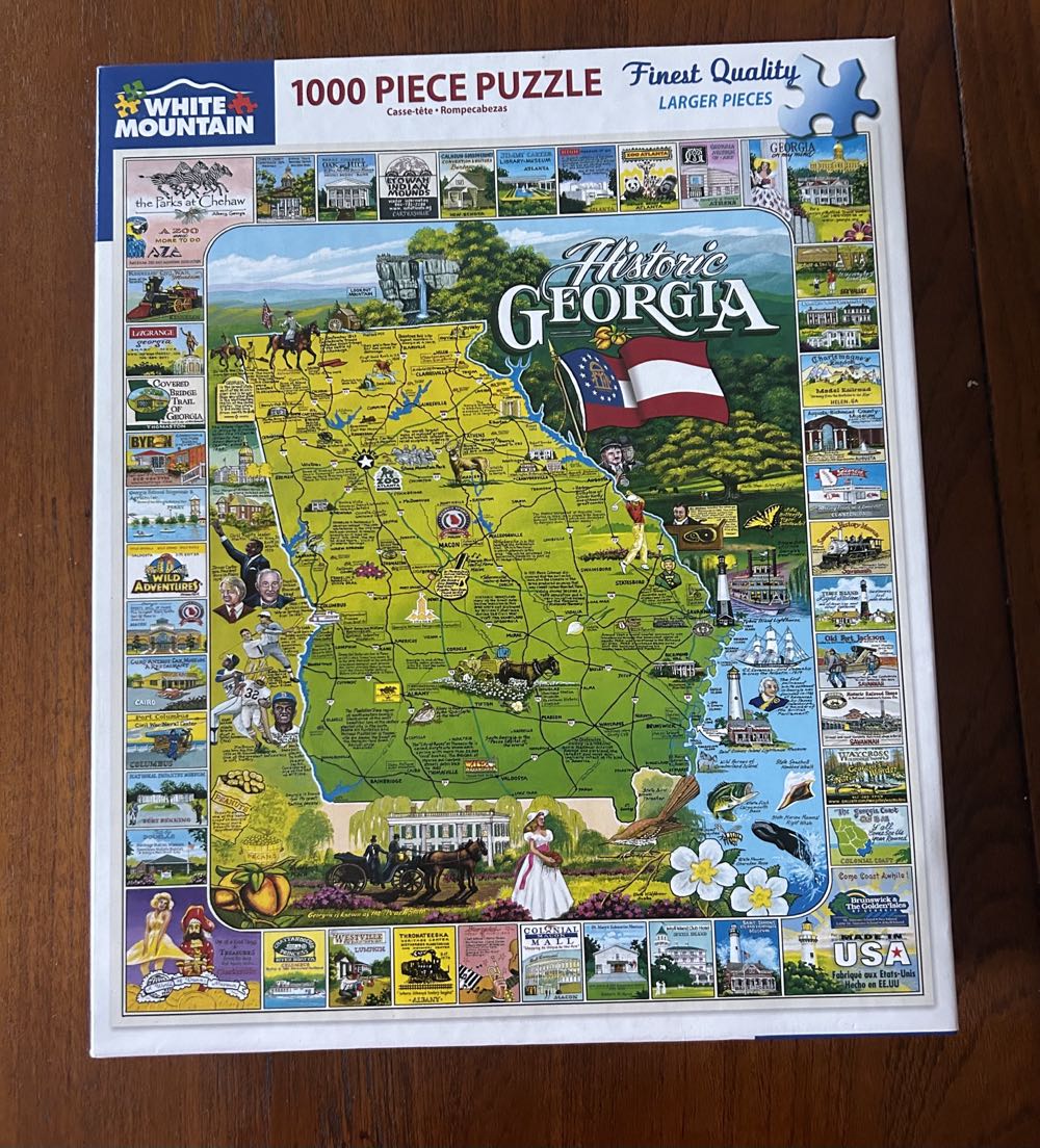Historic Georgia - White Mountain puzzle collectible [Barcode 724819247707] - Main Image 2