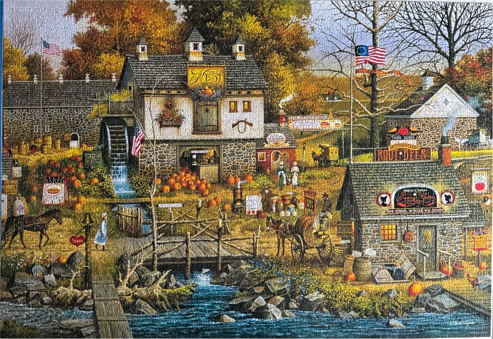 Olde Buck’s County - Buffalo Games puzzle collectible [Barcode 079346023417] - Main Image 2