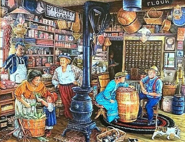 The Checkers Match - SunsOut puzzle collectible [Barcode 796780442894] - Main Image 2