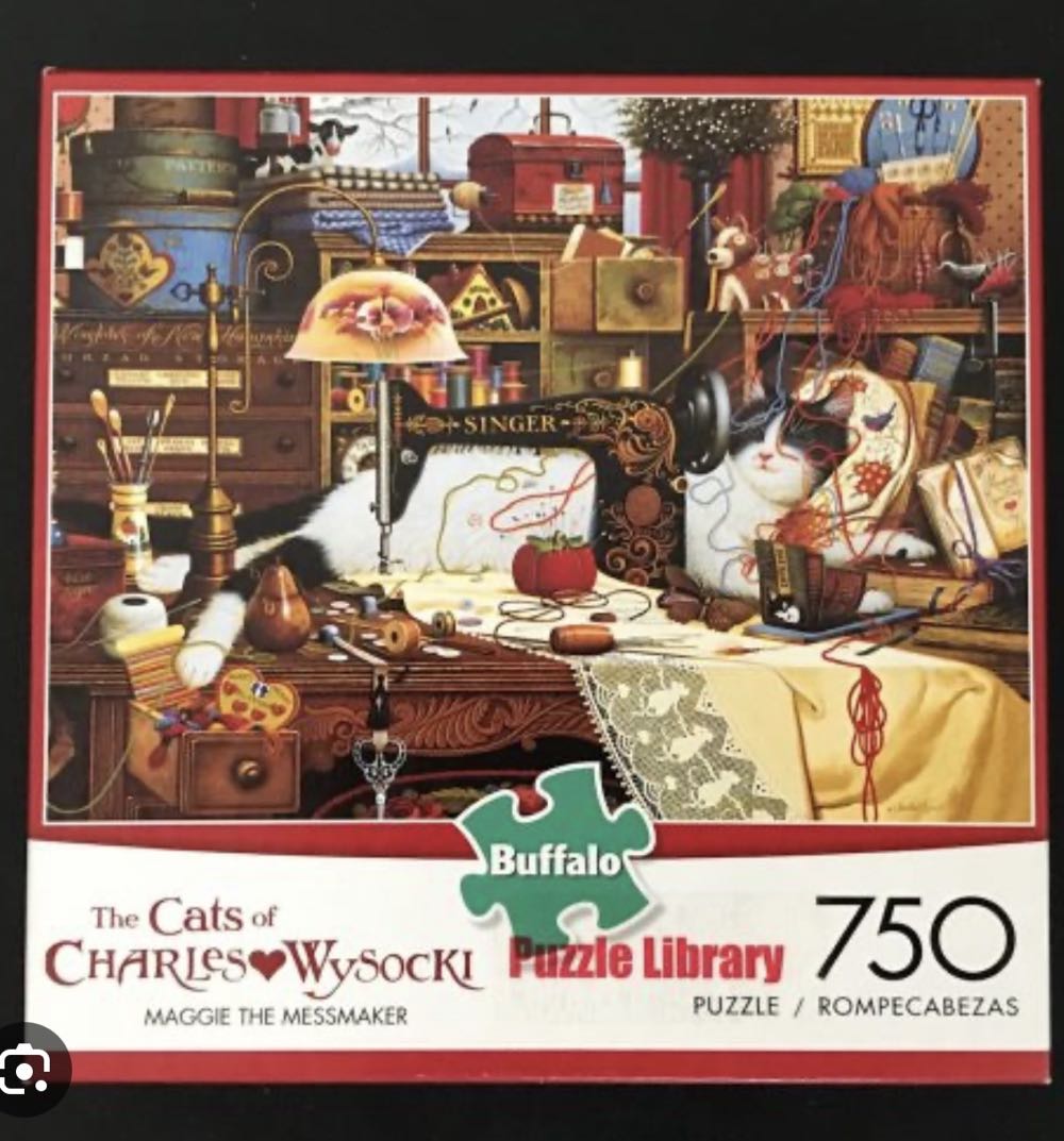 Cats: The Cats Of Canea Whsocki, Maggie The Mess Maker - Buffalo Games puzzle collectible - Main Image 1