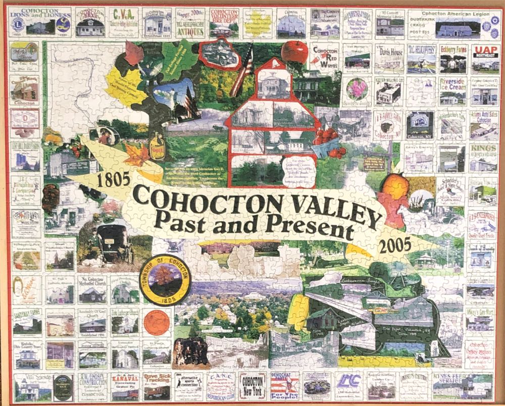 Cohocton Valley Past And Present 1805-2005  (2004)-NIB - White Mountain Puzzles puzzle collectible - Main Image 2