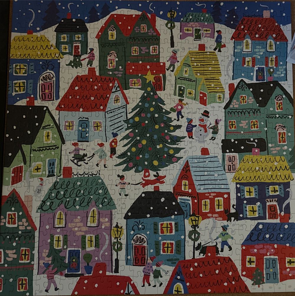 Christmas In The Village - Galison puzzle collectible [Barcode 9780735380219] - Main Image 4
