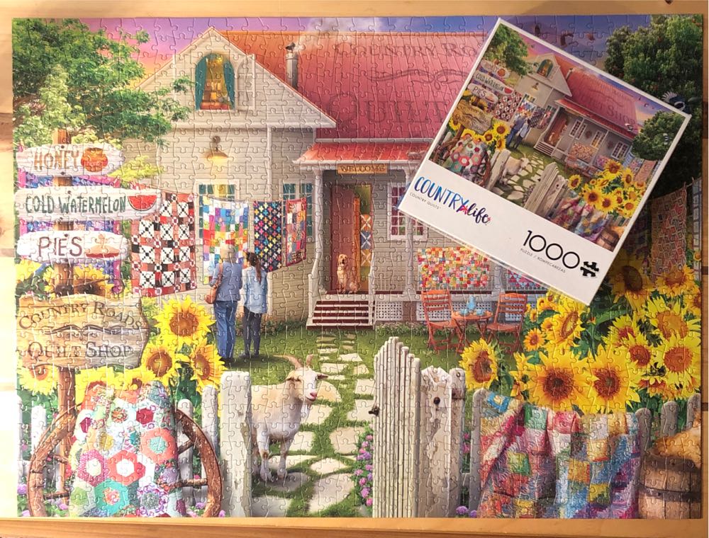 Country Quilts  - Buffalo puzzle collectible [Barcode 079346119653] - Main Image 3