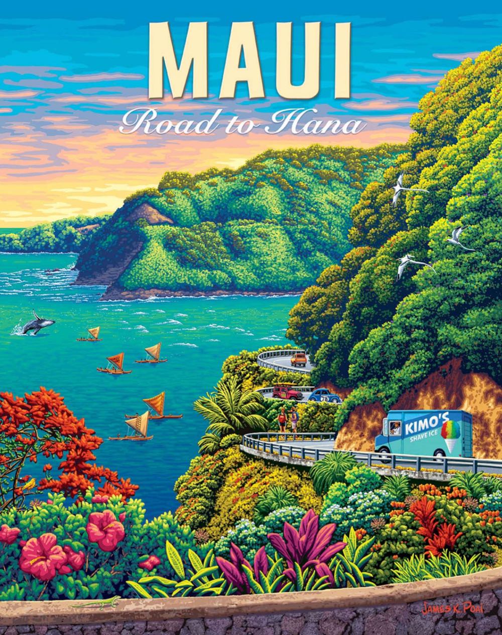 Maui Road To Hana - Boardwalk puzzle collectible [Barcode 671095005814] - Main Image 2